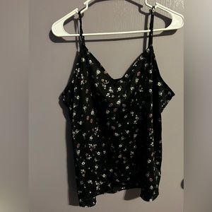 Floral silk tank top. Wild fable